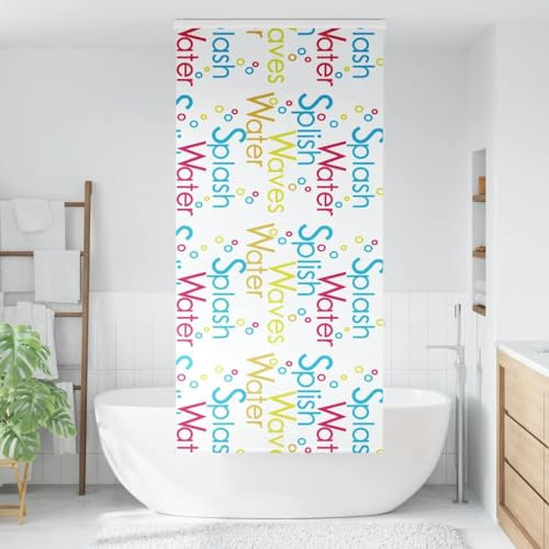 Tenda a rullo per doccia con cassetta, 90 x 240 cm, materiale PEVA, impermeabile e durevole, ideale per bagno, facile da pulire, elegante e pratico