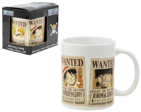 CARTOON Tazza One Piece 325 ml tazza da colazione in ceramica modello mug per bambini con scatola