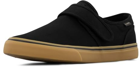 Lugz Men's Clipper Fashion Sneaker, Black/Gum-Strap, 7 M