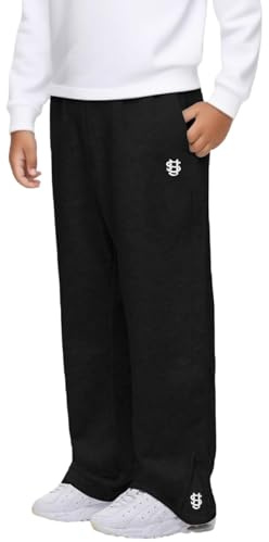Baggy Jogginghose Jungen Kinder Trainingshose Weites Bein Freizeithose Baumwolle Cargohose Sporthose mit Gummizug Lässig Sport Sweathose Jogger Hose Lockere Elastischer Teenager Sweatpants 5-16 Jahre