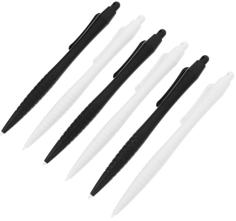 PartyKindom 6 Lápices Ópticos Ideales para Niños de Plástico Alta Precisión y Reutilizables para Pantalla Táctil LCD en Tabletas de Dibujo