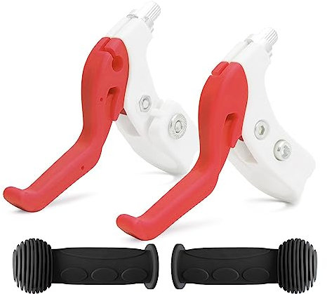 TOPCABIN 1 para Kinder Fahrrad Bremshebel Lenker Bremsen Fahrrad Handgriff Bremse Bremshebel Kind Fahrrad Bremshebel Für Kinder Fahrrad (rot)
