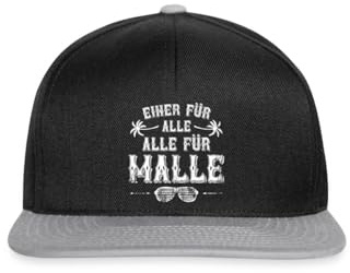 Spreadshirt Einer Für Alle Alle Für Malle Mallorca Snapback Cap