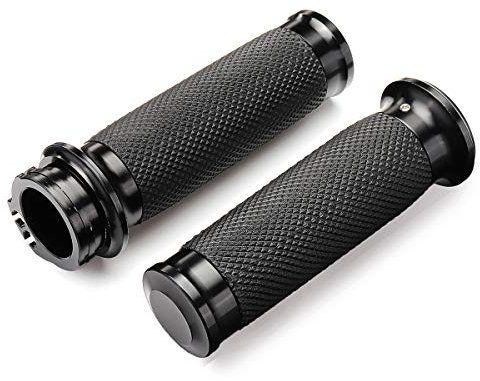PeroFors 1 Pouce 25Mm Guidon Guidon Poignée pour Harley Davidson Touring Sportster Xl883 Xl1200 Moto Noir