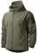 MakingDa wasserdichte Herren-Jacke, lässiger Kapuzenmantel, gefüttert mit Softshell-Fleece, Laufjacke, Jacke im Camouflage-Look, für Arbeit, Angeln, Jagd, Klettern, grün, S