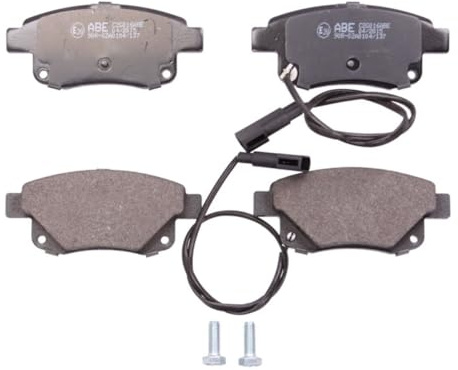 ABE C2G016ABE Bremsbelagsatz Bremsbeläge Hinten mit Verschleißwarnkontakt Kompatibel mit FORD Transit Mk6 Kasten V347, V348, FA