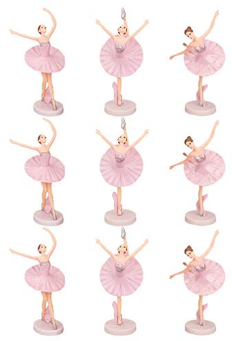 TOYANDONA 3Pcs Ballerina Mädchen Figuren Ornamente Ballett Tänzerin Statue Kuchen Topper für Tänzerin Hochzeit Geburtstag Party Favors Kuchen Dekoration