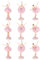 TOYANDONA 3Pcs Ballerina Mädchen Figuren Ornamente Ballett Tänzerin Statue Kuchen Topper für Tänzerin Hochzeit Geburtstag Party Favors Kuchen Dekoration