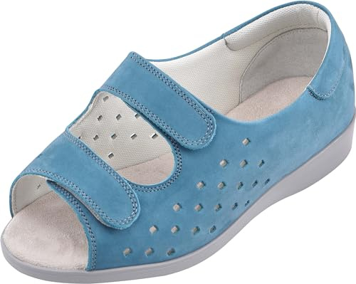 Cosyfeet Connie - Ocean - 6-6E Width - Extra Wide Women's Sandals