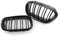 TOOWGM Kühlergrill Nieren Grill Ersatz für BMW X5 E53 1998-2003 Doppellamellen Sport Style Glanz Schwarz
