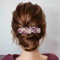 Yheakne Kristall-Haarspange mit violettem Strass, glitzernd, für Hochzeit, Kopfschmuck, Blume, dekorativer Kopfschmuck, Braut-Haarschmuck für Damen und Mädchen (Gold und Lila)