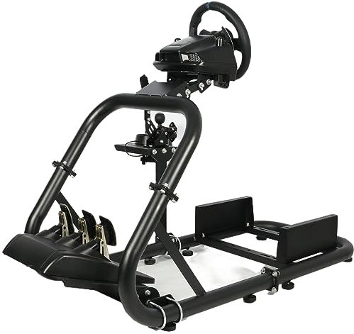 Dardoo Racing Wheel Stand with V2 Support Game Support Stand Up Simulation Driving Cockpit for Logitech G29, G27, G25, G920, All Thrustmaster Racing Simulator Wheel Stand Without Wheel and Pedals