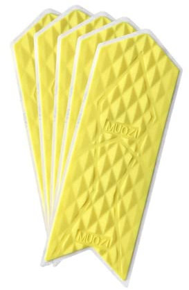 5 Stück Fahrradrahmenschutz Kratzfester Aufkleber Kettenschutz MTB Kettenstrebenschutz für Mountainbike, BMX, Rennrad, Faltradzubehör (Kleines Gelb)