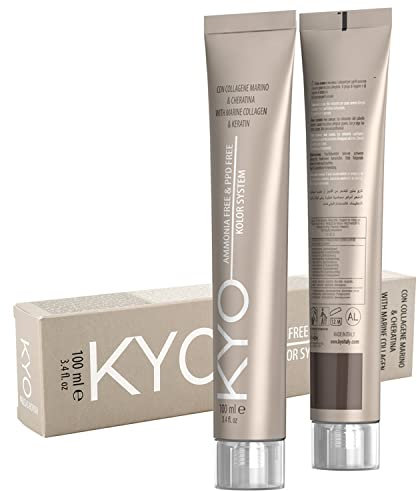 Kyo Hair Color 100 ml - Ammoniakfreie Haarfarbe angereichert mit Keratin und Meereskollagen (6.3 dunkelblond gold)