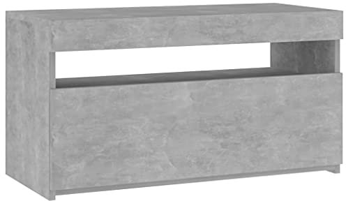 vidaXL TV Schrank mit LED Lowboard Fernsehschrank Fernsehtisch Holzwerkstoff
