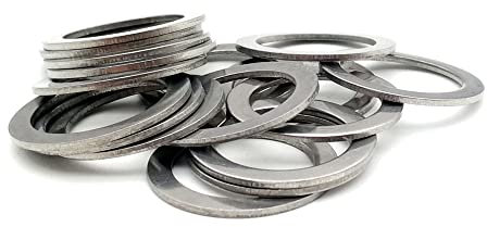 1,0 mm d'épaisseur 304 Renque-ronde à plat en acier inoxydable,8x12x1 (50pcs)
