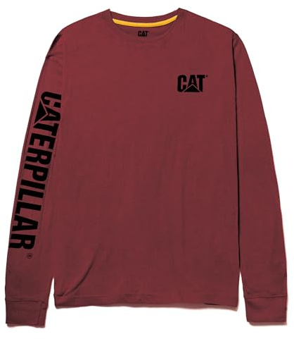 Caterpillar Cat Longsleeve 1510034-016-L | Zentrale Schlaufe für den Nacken, Logos. CAT