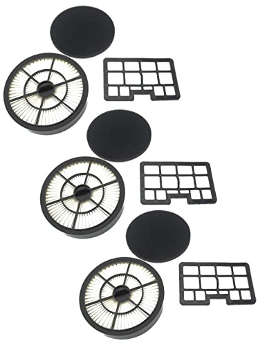 vhbw 3x Abluft-Filter, 3x Kombi-HEPA+Schaum-Filter Ersatz für Hanseatic 15705486, 551793, 422064 für Staubsauger