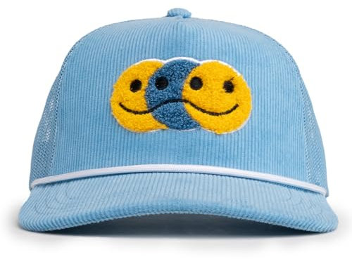 Visibly Toxic Lustiger Hut, Trucker-Mütze, verstellbarer Snapback, Unisex-Mütze, Hüte für Männer, Hüte für Frauen, stilvolle Mütze, Partyhut, Blau, mehrfarbig, Einheitsgröße