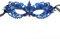 Maskerade Sexy Spitze Venezianische Maske für Ball, Carneval, Halloween, Abschlussball, Karneval, Kostümparty, Cosplay - Dame Mädchen Kostüm Zubehör, Blau