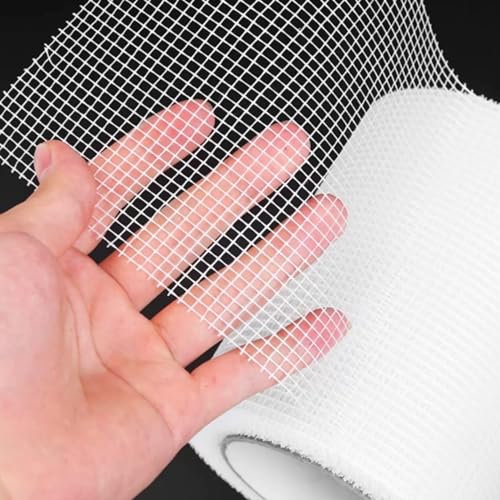 Plaster Tape For Wall, Drywall Repair Fiberglass Tape High Strength Self-Adhesive Fiber Mesh Tape For Seam Patch Wall Crack Seam Repair 10cm x 30m
