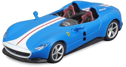 Bburago Ferrari Monza SP2: modellino auto in scala 1:43, blu-bianco (18-36913B)