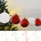 NZDFH 50 Stück Kugelaufhänger S Haken für Weihnachtskugeln, Haken Klein Schnellaufhänger für Weihnachtsbaumschmuck, Aufhänger für Christbaumkugeln Weihnachtsbaumkugeln, Wiederverwendbar, Silber