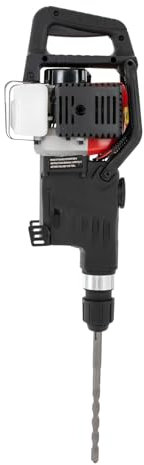 Martello demolitore a benzina, 32,6 CC, 2 tempi, martello a percussione, martello a scalpello, 1200 W, con 3 punte per trapano, 1 scalpello a punta e scalpello piatto