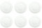 BRANDANI Piatto Piattino Frutta Colazione Total White 19cm Set 6 Pezzi Bianco New Bone