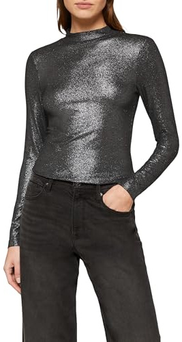 s.Oliver Damen 2156422 Langarmshirt mit Stehkragen (1er Pack)