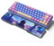 MAMBASNAKE Keyboard Wrist Rest for 68 Key 65% Keyboard - CNC Acrylic Keyboard Hand Support Palm Rest with Astronaut UV Printing Pattern - Anti-Slip Rubber Feet for Gaming/Typing - 13 x 3.1in - Blue