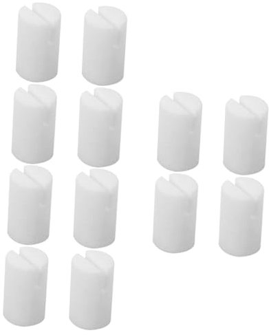 Vaguelly 12 Stk Banjo- nuts nuttalla nusskn Knochen Nuss leer Banjo-Nüsse Spieler Banjo-Zubehör Bausatz Banjo-Brückenmutter Banjo-Nuss Banjo- Rinderknochen Weiß