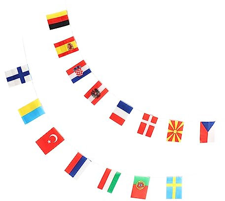 CIYODO Nationalflaggen-banner Aus Polyester Extra Lange Und Robuste Zubehör Für Große Spiele Und Fanpartys Team-flaggen-banner Zum Aufhängen Für Internationale Veranstaltungen