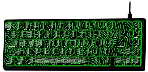 XVX M67 60% Keyboard with IMD Keycaps, QMK/VIA Topographic Gaming Keyboard, Wired Mechanical Keyboard, RGB Custom Keyboard Gasket Hot Swappable Creamy Keyboard for Windows & Mac, Interstellar Black