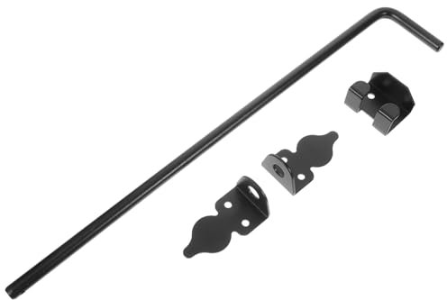 Homoyoyo Fermo Del Pavimento Asta Di Caduta Del Cancello Serratura Della Porta Della Stalla Sbarra Di Sicurezza Per Porta Finestra Ferramenta Per Porta Del Capannone Ferro Da Stiro Black