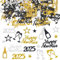 DazzJoy Konfetti Streudeko Silvester Deko 2025 Groß 1-4,5cm,Stern Silvester Streudeko,Glitzer Silvester Tischdeko Konfetti Silvester,Happy New Year Deko Confetti,Streudeko Neujahr Deko Silvester Party