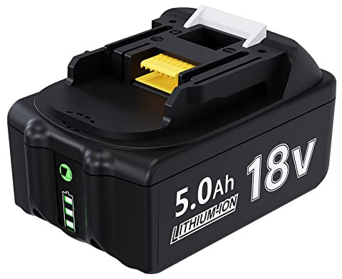 18V 5000mAh Battery for BL1850B BL1850 BL1840 BL1830B BL1830 BL1815 194205-3 194309-1 LXT400 Replacement Batteries 5.0Ah with LED Indicator