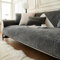 LINGKY Sofa Überzug, Neue Sofa Sitzkissenbezug, Sofaschoner rutschfest, Universelle Sofabezug 1 2 3 Sitzer Couch überzug für Wohnzimmer, Sofaüberwürf L Form Sofaschutz (Dunkelgrau,90x180cm)
