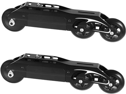 2 Schwarz Elektrisches Skateboard-Rad, Elektrisches Rollschuh-Rad, Ferngesteuerte Skate-Räder, für Partys, Discos, Tänze und Geburtstagsfeiern 43 * 12cm