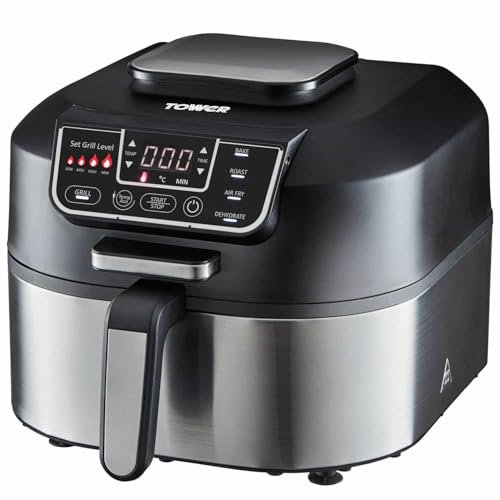 Vortx 5 In 1 Air Fryer With Smokeless Grill 4.5L - Cook Delicious Meals For Friends, Family And Guests With This Stylish Vortx 5 In 1 Air Fryer With Smokeless Grill - Dimensions: H44.5 X W31 X D27.5cm