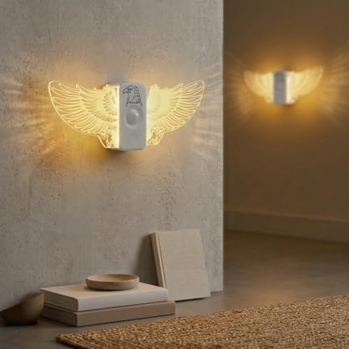 Hoofun LED Nachtlicht mit Bewegungsmelder, 2 Stück Wandlampe Kinderzimmer | 3000K Warmweiß 3 Modi Wandlampe, Innen Akku Aufladbar, Magnetisch Schrankbeleuchtung für Treppe, Kinderzimmer, Flur