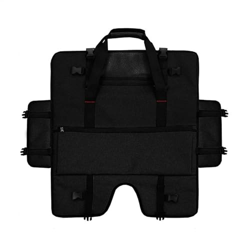 Monitor Carrying Bag, Portable Monitor Carrying Box, Dustproof Monitor Cover, Adjustable Handle Computer Accessories for 20-24 Inch Monitor Screens, Black, Consulte la descripción, See description