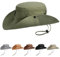 AYPOW Unisex Sonnenhut Fischerhut Wasserdicht, UPF50+ Breite Krempe UV-Schutz Verstaubar Winddicht Atmungsaktiv Allwetter Angelhut Eimerhut, Cowboy-Stil Boonie Hut Sommerhut für Herren Damen Outdoor