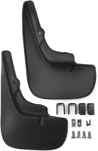 Schmutzfänger Spritzschutz Set – Passgenau für Renault Logan - > Limousine (2014) – hinten – Kotflügelschutz gegen Schmutz, Schnee & Steinschlag – Robustes Kunststoff-Zubehör