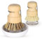 DEBETOOL Bamboo Dish Brush Set with Holder - Natural Dish Scrub Brush for Cleaning Dishes, Fast Dry Design Kitchen Dish Brush for Sinks & Pots