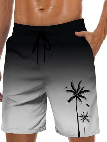 MARZXIN Badeshorts Herren Schnelltrocknend Badehose für Männer mit Meshfutter Boardshorts Lang Strandshorts Atmungsaktiv Schwimmhosen Jungen Beachvolleyball Surfen S-3XL