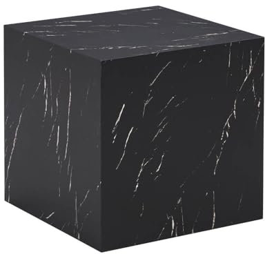 Home Deluxe - Couchtisch Amiri M - Farbe: Schwarz, Größe: 50 x 50 cm, MDF Platte, bereits fertig montiert I Wohnzimmertisch Beistelltisch Sofatisch