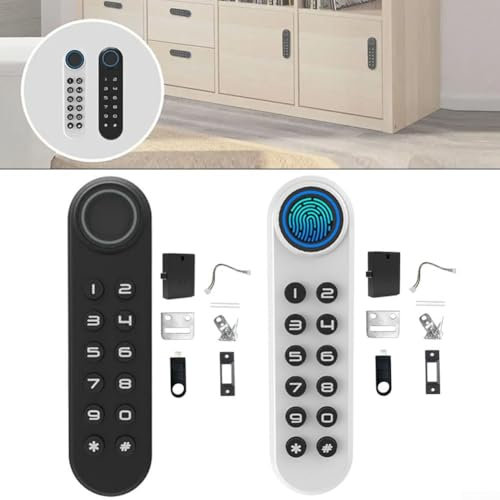 Serratura elettronica ad accesso remoto con tecnologia biometrica per una maggiore protezione domestica (stile orizzontale B)