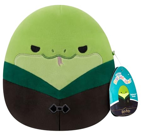 Squishmallows Original “Harry Potter” 8-Inch Slytherin Snake in Hogwarts Robe Plush - Ultrasoft Official Jazwares Plush