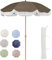 Sombrilla Con Flecos, Sombrilla Terraza Exterior Sombrilla de patio exterior de 2,13 m con bolsa de transporte, sombrilla de playa con flecos | Sombrilla vintage con borlas, mástil de acero de primera